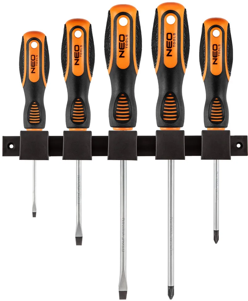 Schroevendraaierset - 5 Stuks - Magnetische Punt - Ergonomische Handgreep de Neo Tools – image du produit