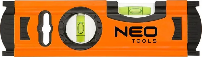 Serie - Aluminium Waterpas - 200mm - 2 Libellen - Professioneel de Neo Tools, Orange – image du produit