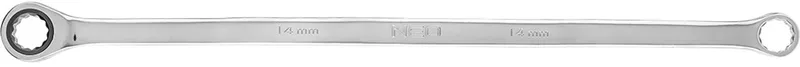Serie - Dubbelzijdige Ringsleutel met Ratchet - Lange 14 mm - 72 T - Chroom-vanadiumstaal von Neo Tools – Produktbild
