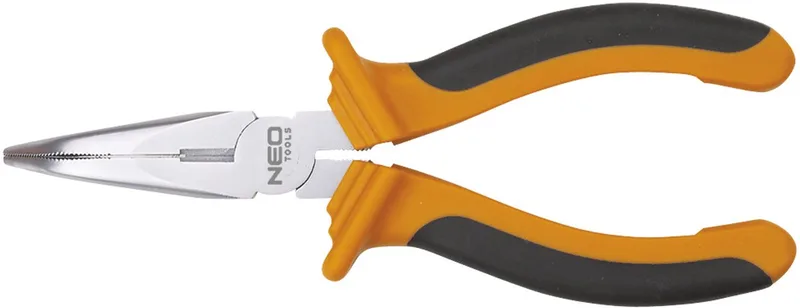 Serie - Gebogen Lange Bek Tang - 160mm - Ergonomische Handvat - Inductieve Hardheidsmaten de Neo Tools, Bleu – image du produit