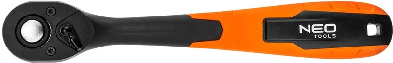 Serie - Gebogen Ratelsleutel 3/8" - 200mm - Ergonomische Handgreep by Neo Tools, Neutraal – product image