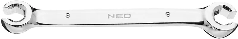Serie - Halfopen Ringsleutel - 8 x 9 mm - Chroom-vanadiumstaal - 15° Gebogen by Neo Tools – product image