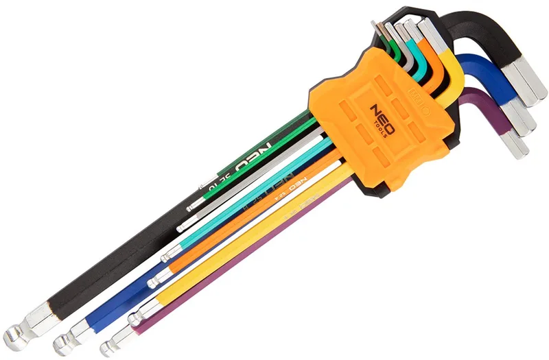 Serie - Inbussleutelset - 9-delig - 1.5-10 mm - S2 Staal de Neo Tools, Neutraal – image du produit