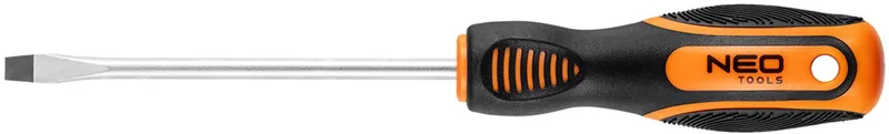 Serie - Platte Schroevendraaier - 5.5x100 mm - Ergonomische Handgreep de Neo Tools, Bleu – image du produit