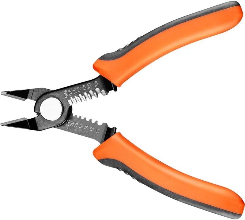 Serie - Precieze Zijsnijtang - 140mm - Ergonomische Handgreep by Neo Tools, Black, Orange – product image