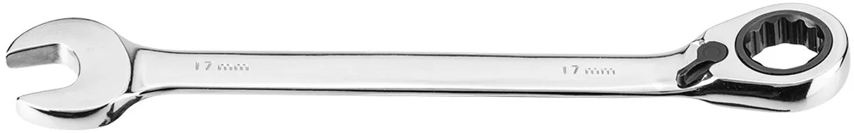Serie - Ringsleutel met Ratchet - 17 mm - 72 Tanden - Chroom-vanadiumstaal fra Neo Tools – produktbillede