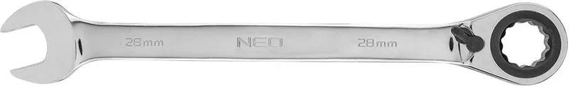 Serie - Ringsleutel met Ratchet - 28 mm - 72 Tanden - Staal by Neo Tools – product image