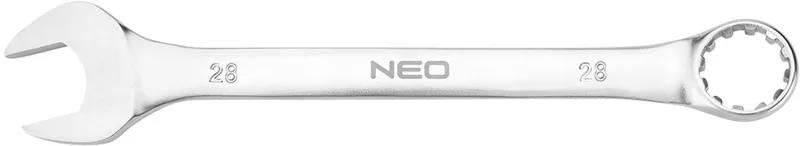 Serie - Ringsteeksleutel - 28 x 310 mm - Satijnafwerking - 15° Hoek by Neo Tools – product image