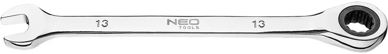 Serie - Ringsteeksleutel met Ratchet - 13 mm - Chromo-Vanadiumstaal - 72-tanden Mechanisme by Neo Tools – product image