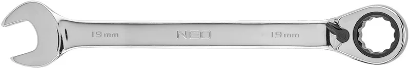 Serie - Ringsteeksleutel met Ratelsysteem - 19 mm - Chroom-vanadiumstaal - 72-tands Mechanisme von Neo Tools – Produktbild