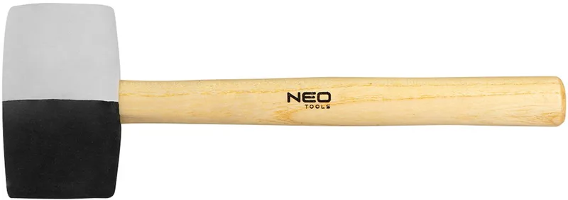 Serie - Rubberen Hamer - 63 mm - 680 g - Zwart-Witte Gummi by Neo Tools – product image