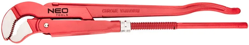 Serie - S-Type Pijpsleutel - 1.5 inch - 420 mm - Chroom-Vanadium Staal by Neo Tools, Red – product image
