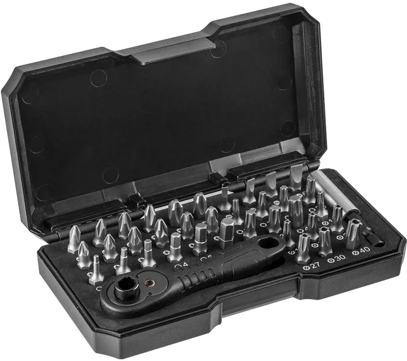 Serie - Schroevendraaier Set - 38-delig - S2 Staal - Inclusief Ratel en Houder von Neo Tools – Produktbild