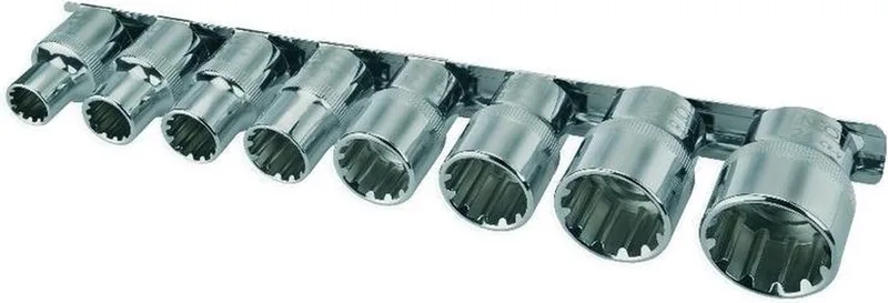 Serie - Spline Dopsleutelset - 1/2" - 8 Stuks by Neo Tools, Neutraal – product image