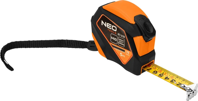 Serie - Stalen Rolmaat - 5 m x 19 mm - Autostop - Magneet by Neo Tools – product image