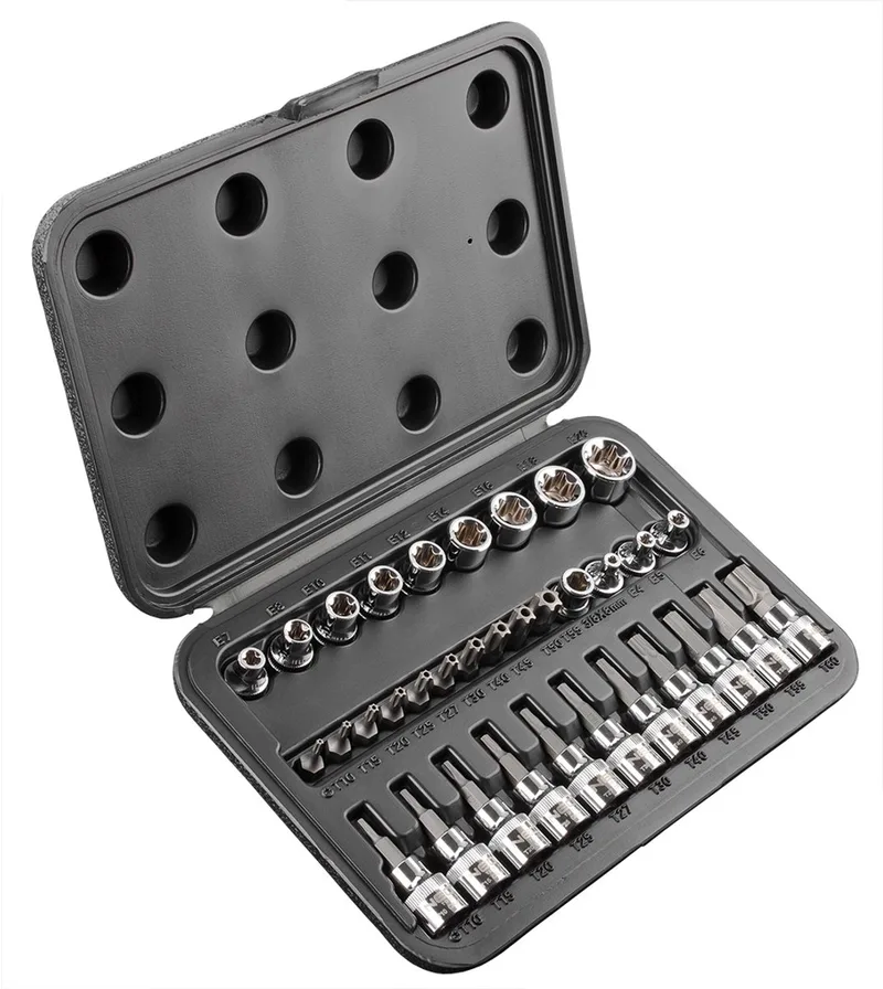 Serie - Torx Dopsleutelset - 3/8" - 34 Stuks van Neo Tools, Neutraal – productafbeelding