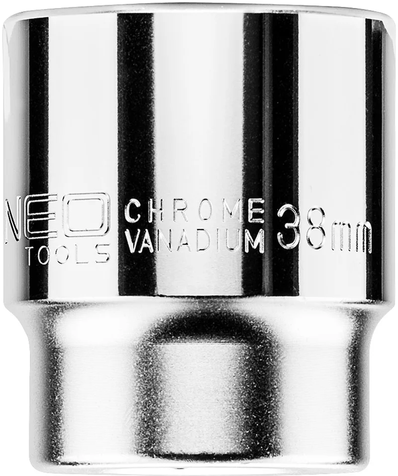Serie - Zeskantige Dopsleutel - 38 mm - Chroom-Vanadium Staal - TÜV Gecertificeerd by Neo Tools, Neutraal – product image