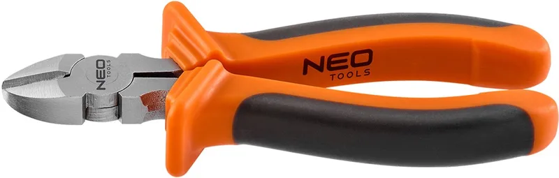 Serie - Zijsnijtang - 160 mm - Ergonomisch Handvat de Neo Tools, Noir, Orange – image du produit