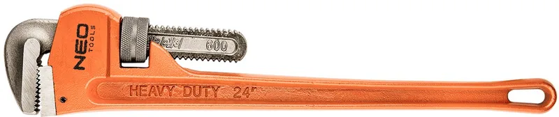 Series - Stillson Pijpsleutel - 600 mm - Professionele Grip van Neo Tools, Oranje – productafbeelding