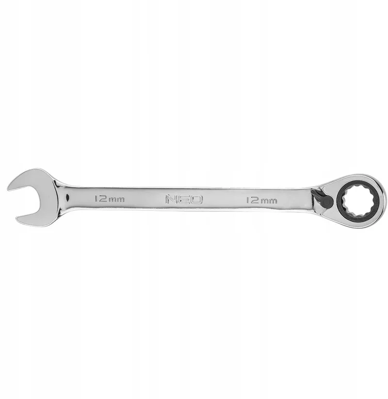 Sleutel Serie - Ringsleutel met Ratchet - 12 mm - Staal - Chrome Vanadium by Neo Tools – product image