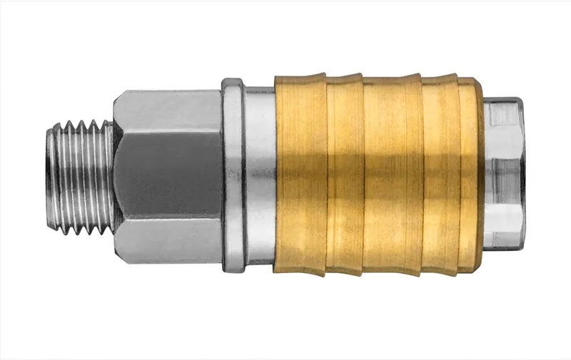 Snelle Koppeling - Compressor - Mosiëndraad 1/4" - 16 bar van Neo Tools, Roestvrij Staal – productafbeelding