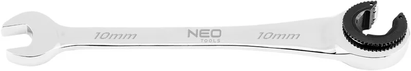 Tools 09-257 - Ringsleutel - 10 mm - Ratelsleutel - Chromen CrV-staal by Neo Tools, Chrome – product image