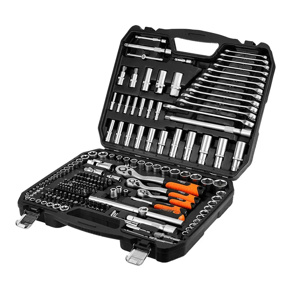 Tools 1/2´´ 1/3´´ Satin Finish 10-220 Steckschlüsselsatz 220 Einheiten de Neo Tools – image du produit
