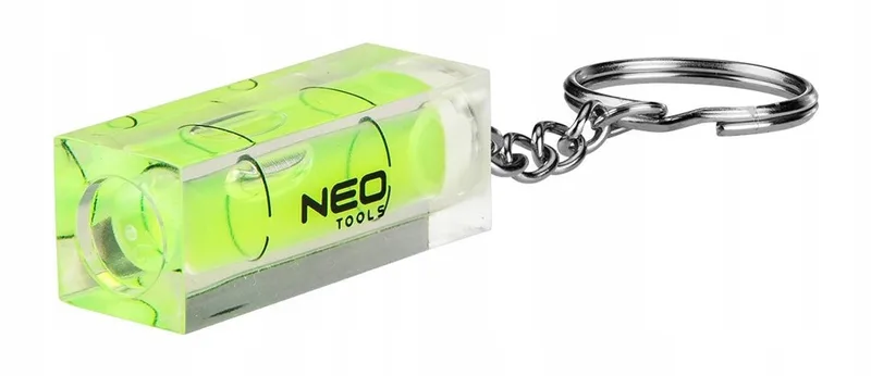 TOOLS 71-225 Mini-waterpas-sleutelhanger - Compact en nauwkeurig by Neo Tools, Green – product image