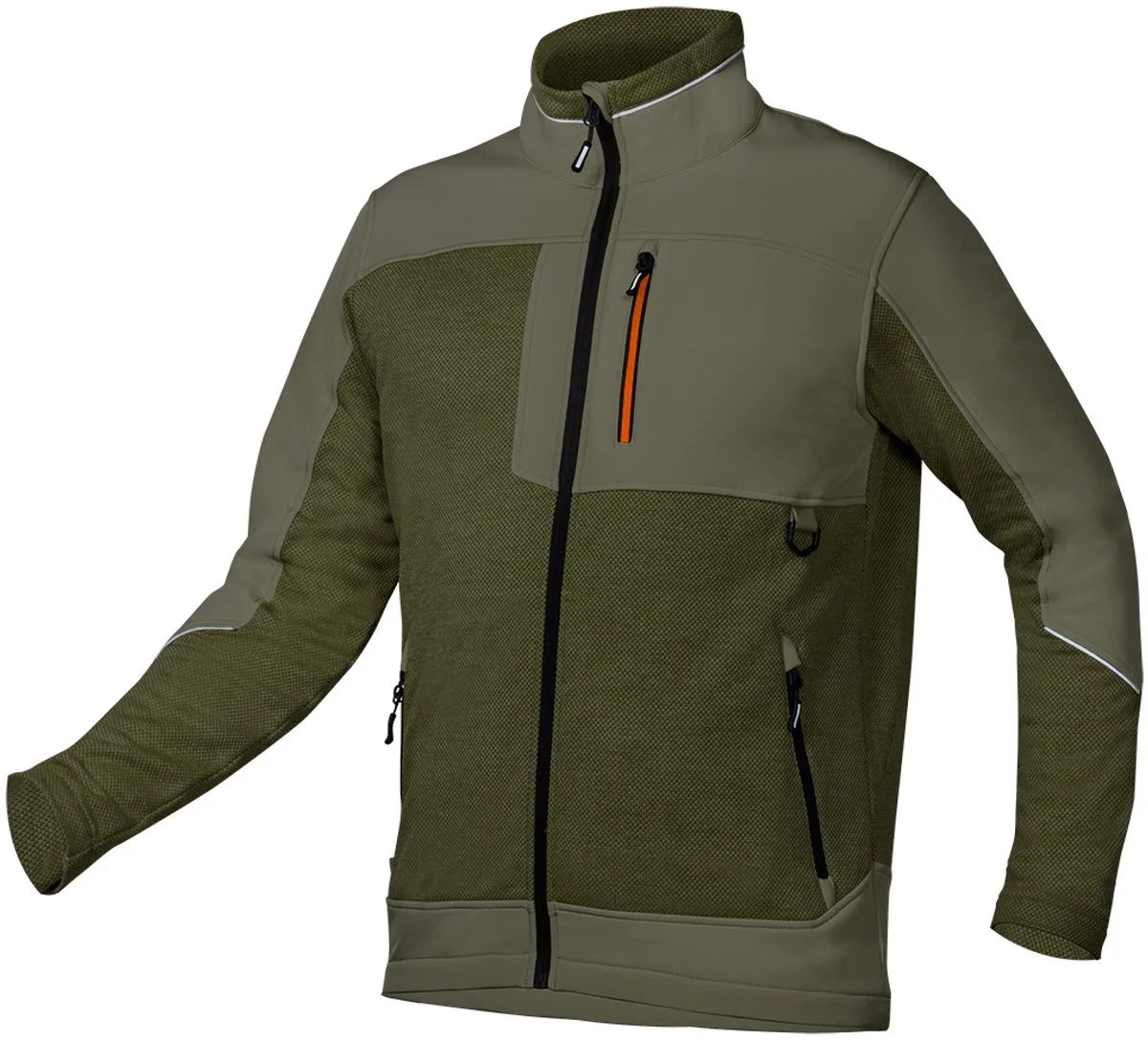 TOOLS 81-517-S - Softshell Werktrui - Groen fra Neo Tools, Grøn, Olivkleur, S – produktbillede