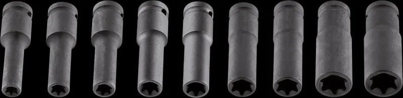 Torx Impact Dopsleutelset - E10-E24 - 9 Stuks - Chroom-Molybdeen de Neo Tools, Neutraal – image du produit
