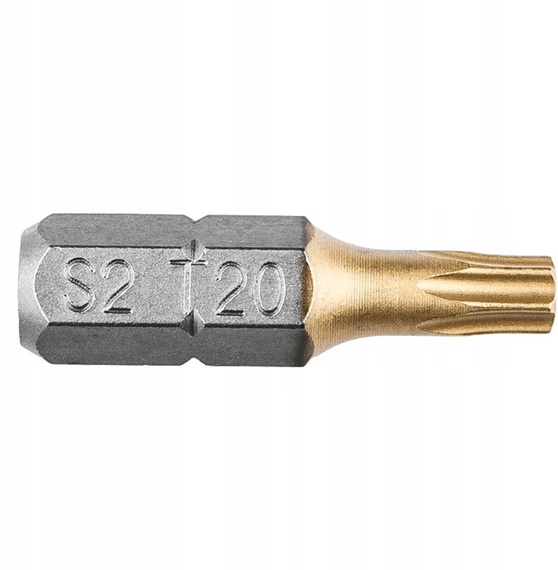 TX20 Schroefbits 25mm 2 Stuks - S2 Staal TiN by Neo Tools – product image