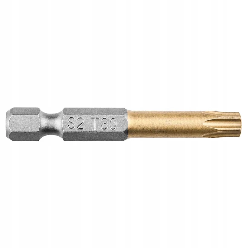 TX30 Schroefbit 50mm 1/4" HEX S2 TiN Staal by Neo Tools – product image