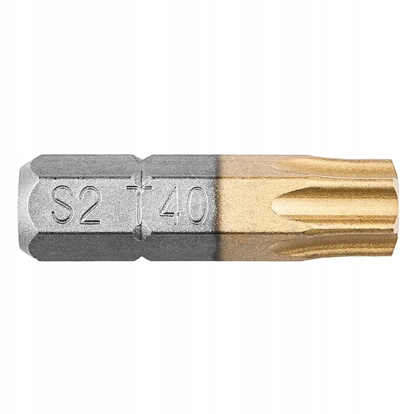 TX40 Schroefbits 25mm 2 Stuks - Duurzaam Staal S2 TiN by Neo Tools – product image