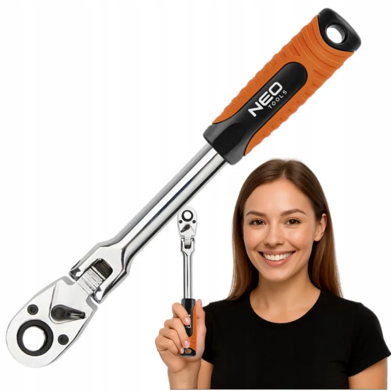 Verstelbare Ratel 1/2" NEO 285mm 72 Tanden CrV/CrMo Staal de Neo Tools – image du produit