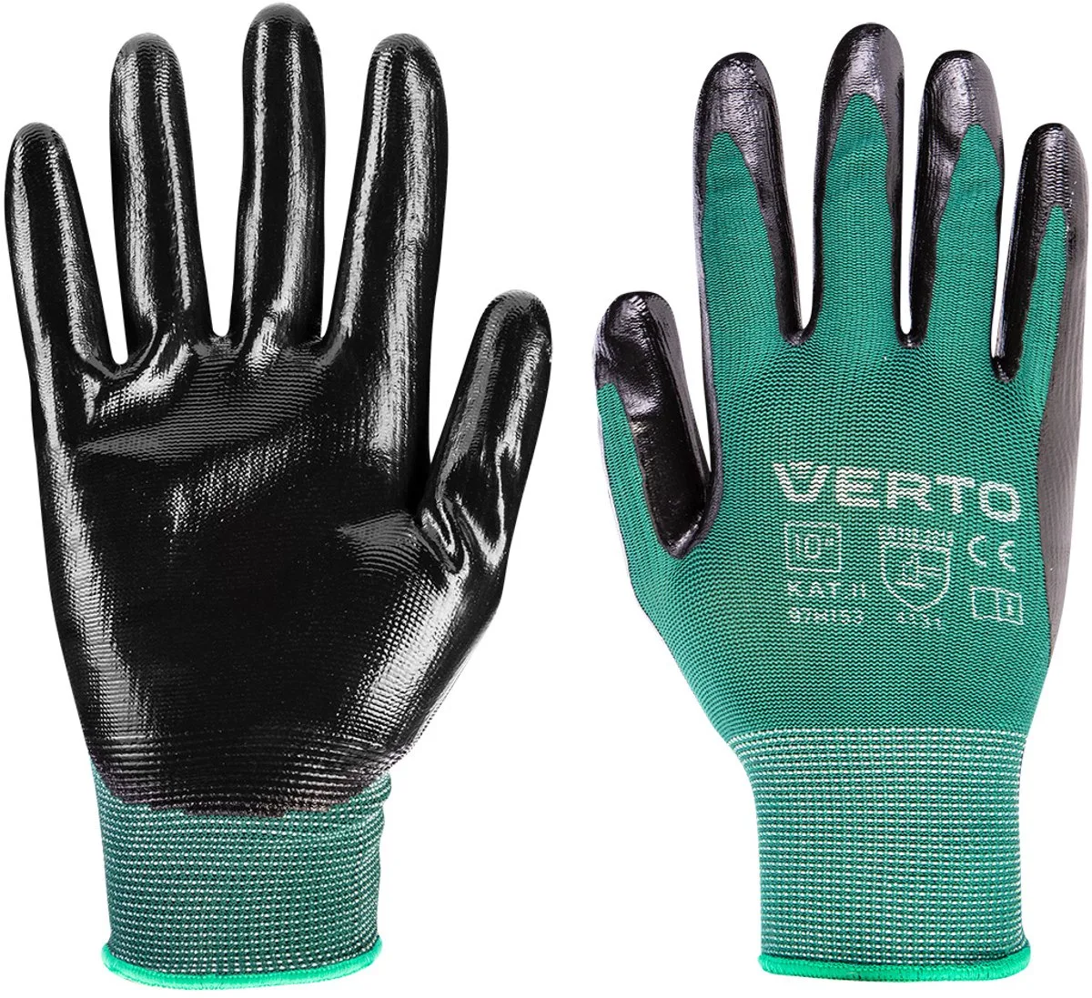 Verto - Tuinhandschoenen - Nitril - Ademend de Neo Tools, Vert, Noir, 10 – image du produit