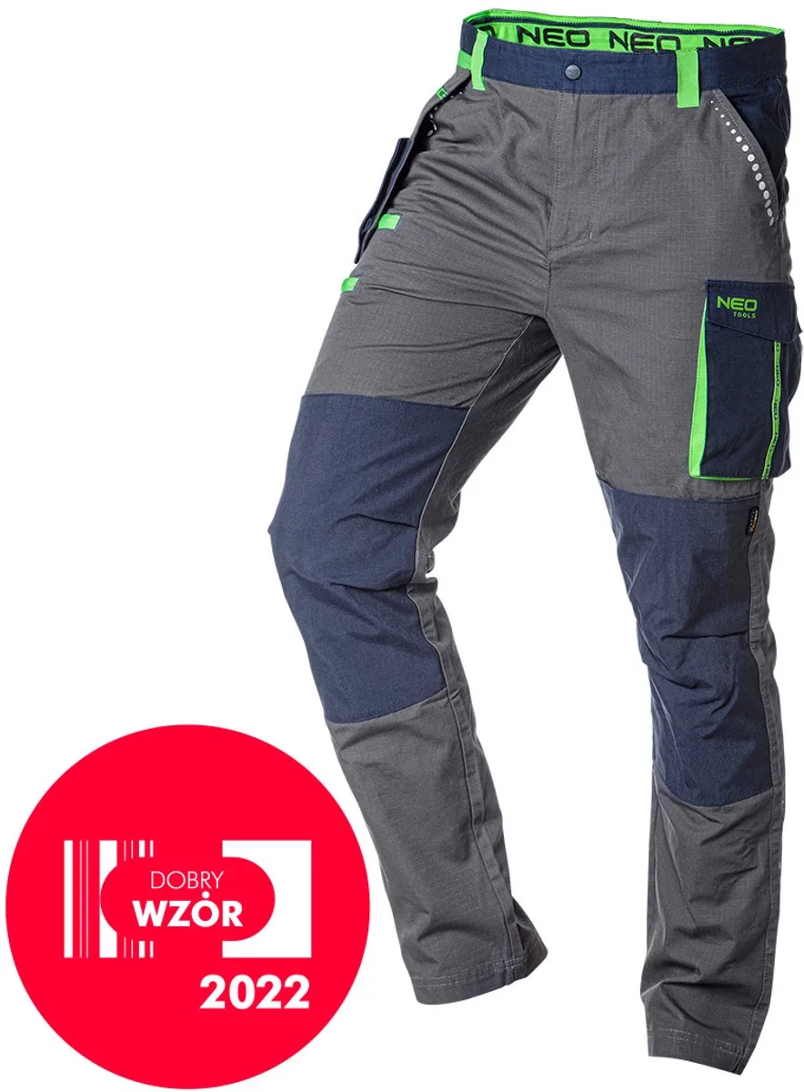Werkbroek - Ripstop - 100% Katoen de Neo Tools, Gris, M – image du produit