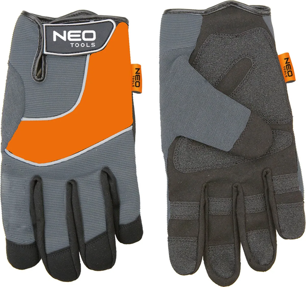 Werkhandschoenen - Synthetisch Leer - PCV-inserts - 10 inch de Neo Tools, Bleu – image du produit