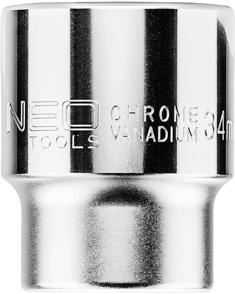Zeskant Dopsleutel - 3/4" - 34 mm - Chroom-Vanadium Staal by Neo Tools, Neutraal – product image