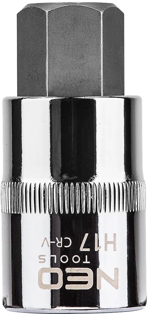 Zeskantige Dopsleutel - H17 - 55 mm - Chroom-Vanadiumstaal by Neo Tools, Silver – product image