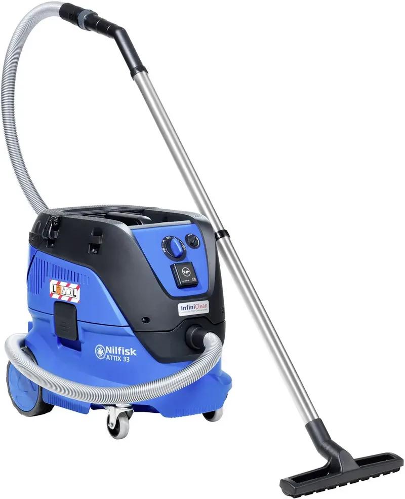 Attix 33-2L IC 107412103 Nass-/Trockensauger 1400 W 30 l automatische Filterreinigung, Staubklasse L zertifiziert de Nilfisk – image du produit