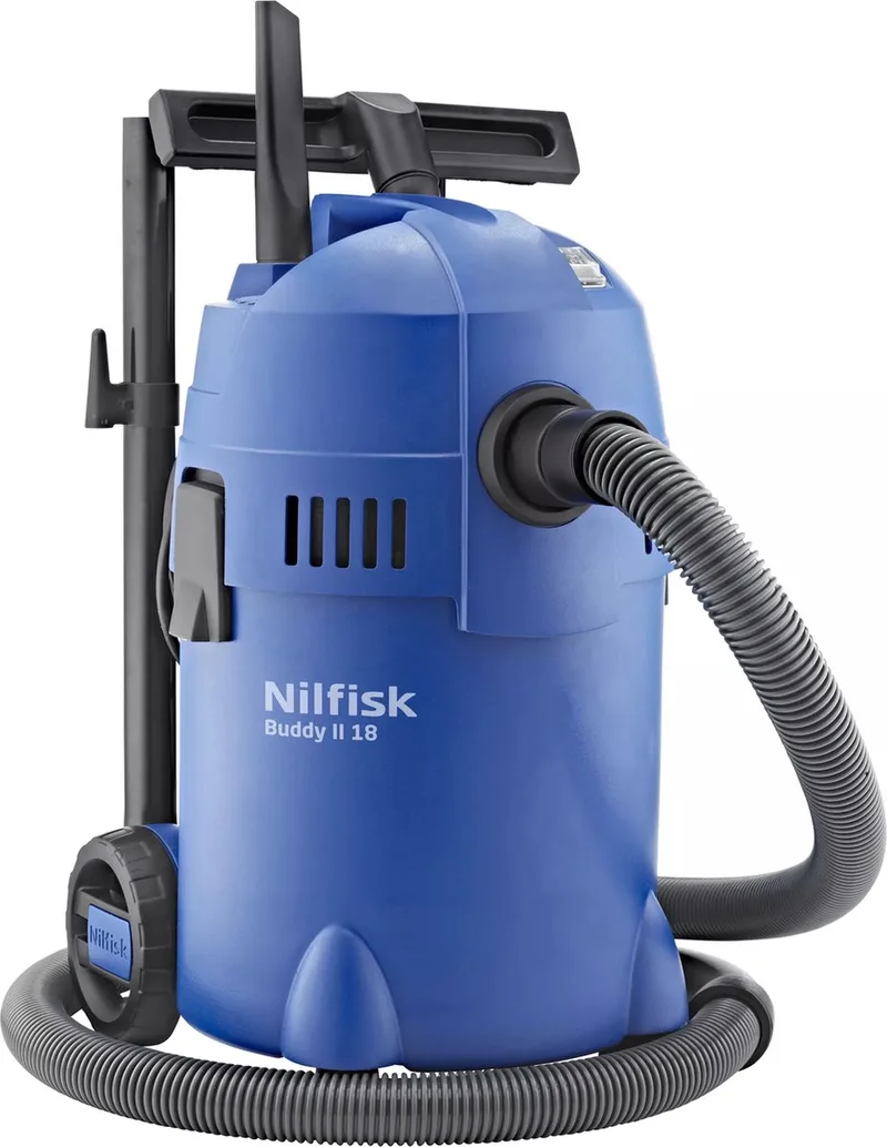 Buddy II 18 Car Cleaner Edition – Krachtige nat- en droogzuiger met 1200W motor, 18L container, blaasfunctie en complete auto-reinigingsset, Stof-/waterzuiger, Alleszuiger by Nilfisk – product image