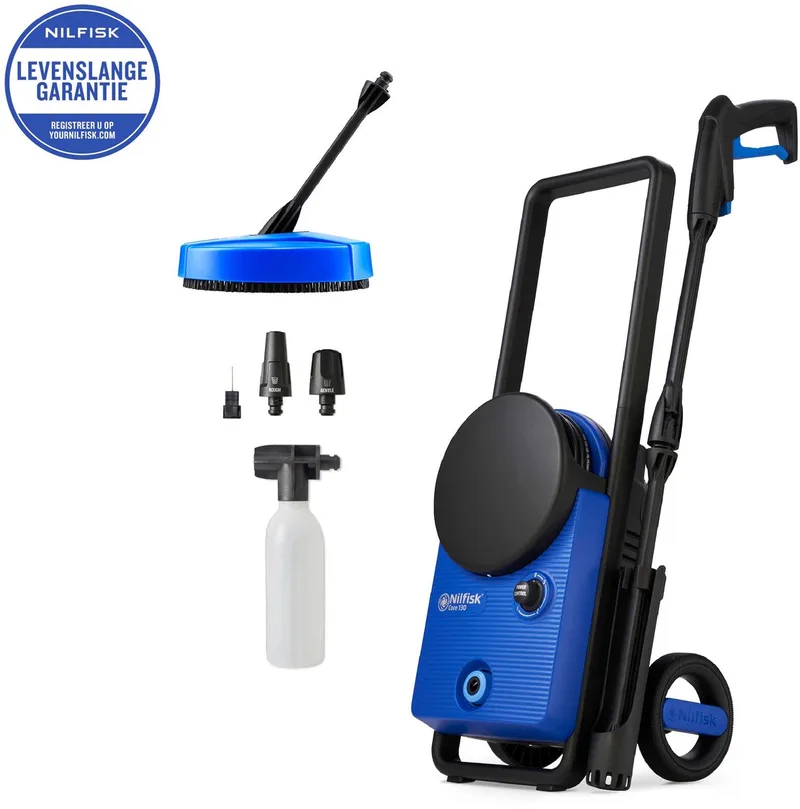 Core 130-6 PowerControl – Hogedrukreiniger met 130 bar druk, 6 m slang, Compact Terrasreiniger en schuimsproeier by Nilfisk – product image
