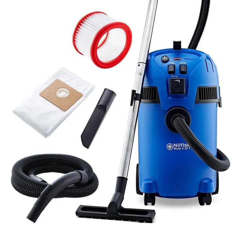 Multi II 30 T - Stofzuiger met zak van Nilfisk, Blauw – productafbeelding