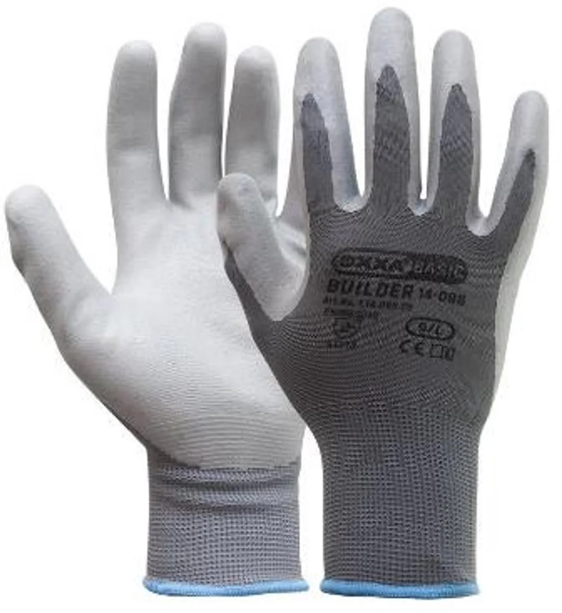 Builder 14-088 handschoen, 12 paar de OXXA, Gris, XL – image du produit