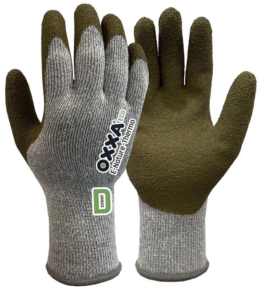 E-Nature-Thermo Cut D 52-850 handschoen - 6 paar M van OXXA, Olijfgroen – productafbeelding