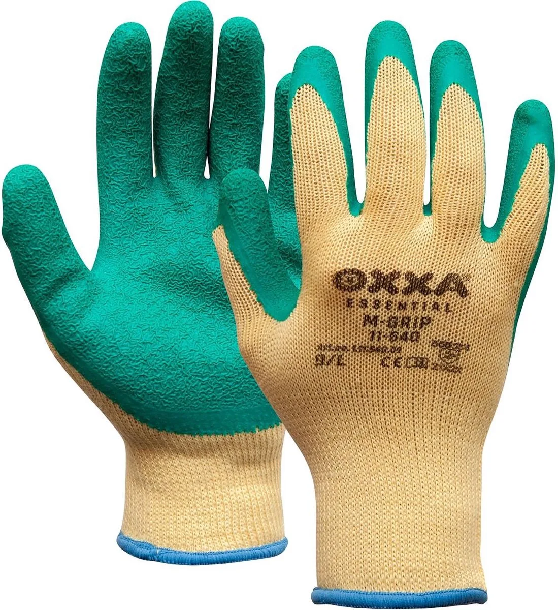 Essential M-GRIP 11-540 werkhandschoen - doos à 144 paar by OXXA, Green, L/9 – product image