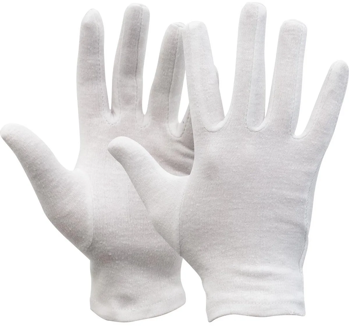 katoenen handschoen - 12 paar katoenhandschoen - gewicht 380 gram von OXXA, Weiß – Produktbild