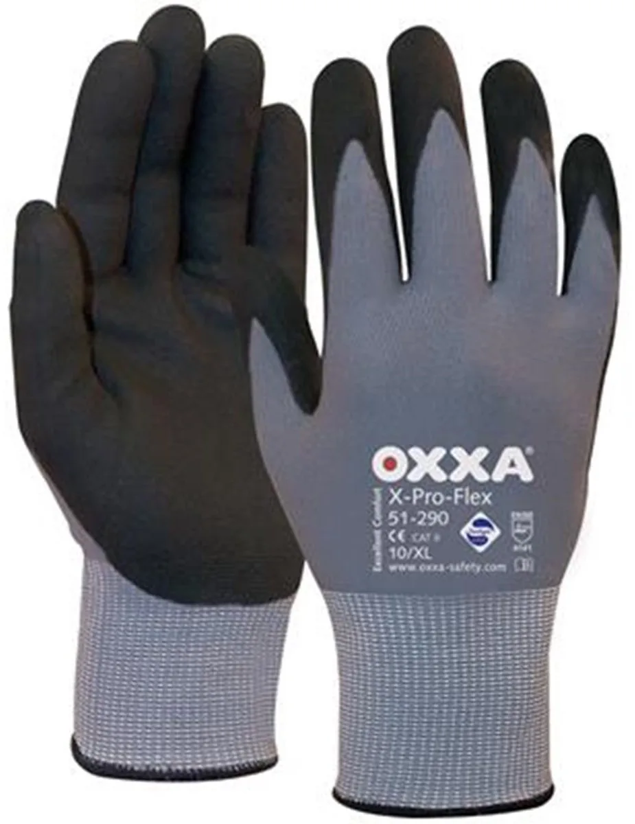Oxxa 51-290 X-Pro-Flex Werkhandschoenen - 11/XXL de OXXA, Gris, Noir – image du produit
