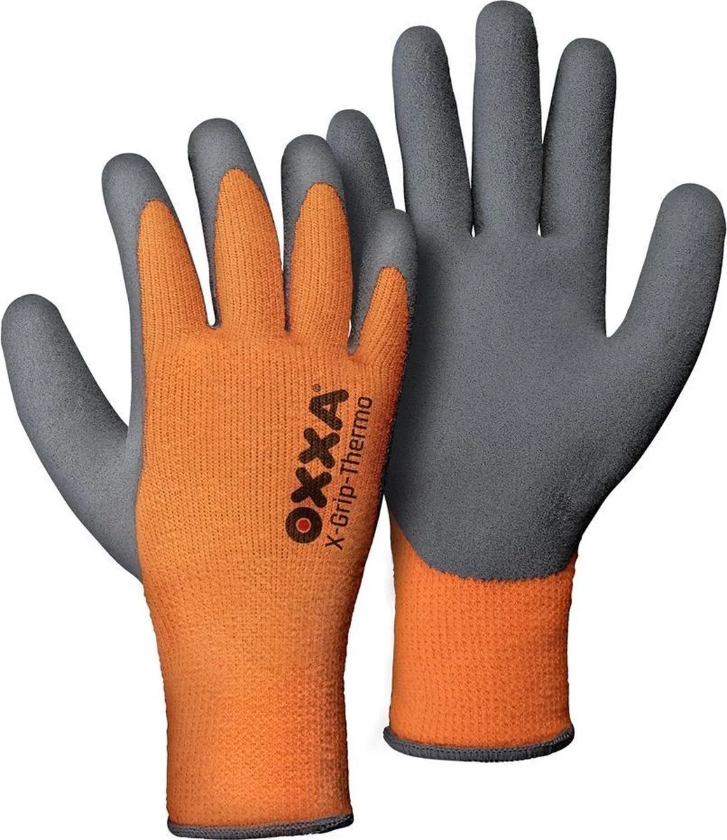 Oxxa 51-850 X-Grip-Thermo Werkhandschoenen - 8/M fra OXXA, Orange, Grå – produktbillede