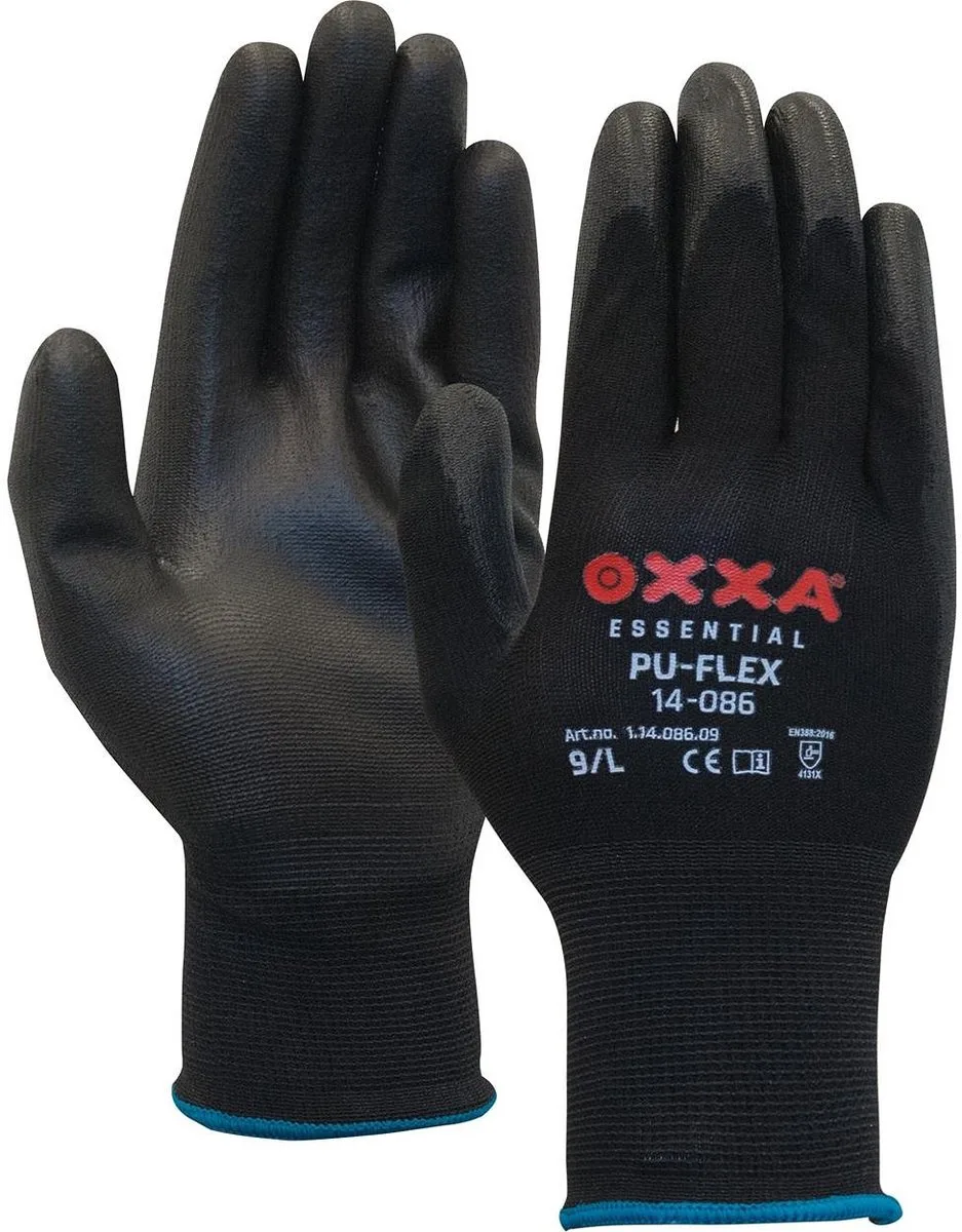 PU-Flex 14-086 handschoen 12 paar de OXXA, Noir, S/7 – image du produit